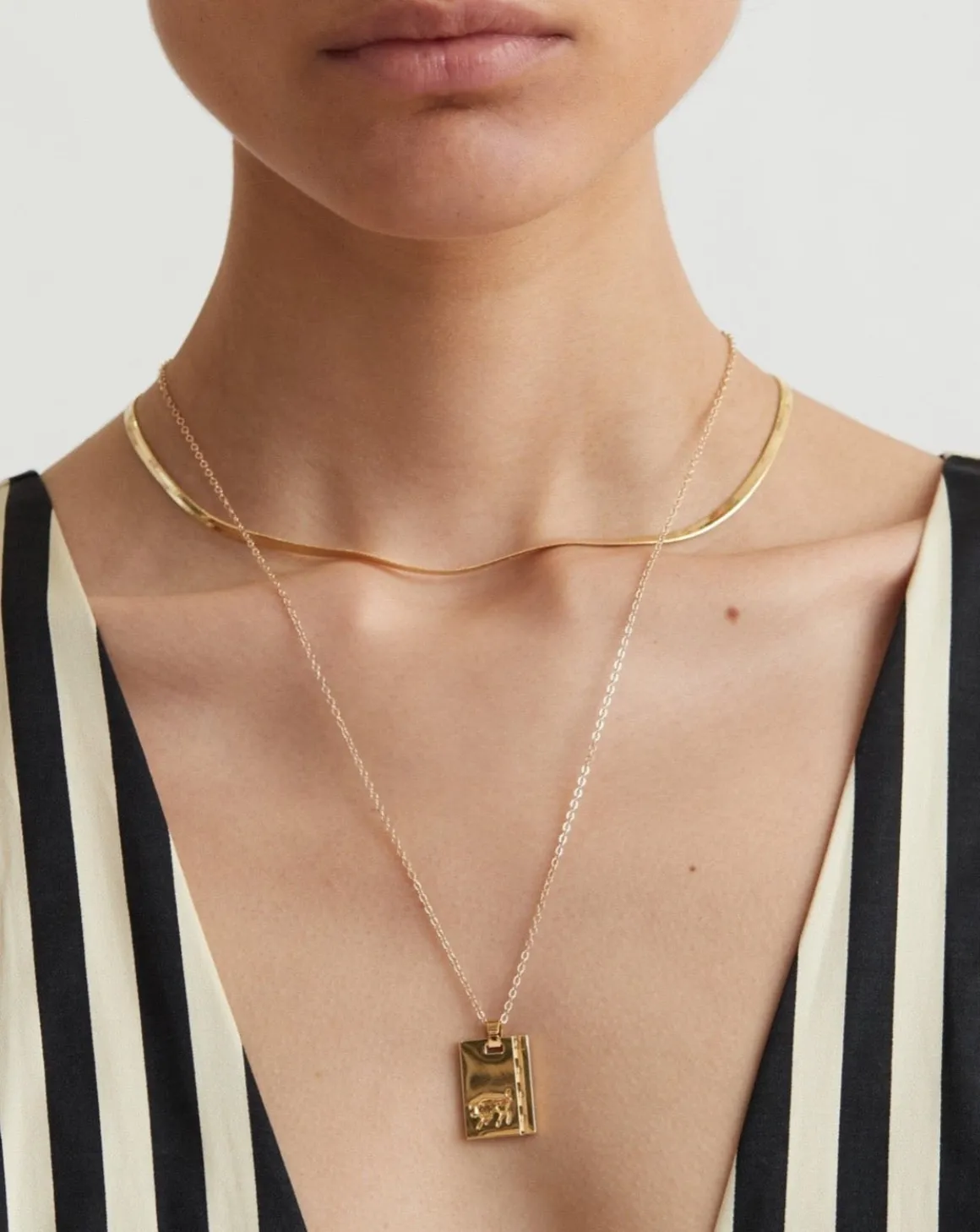 Gold Star Sign Necklace Taurus