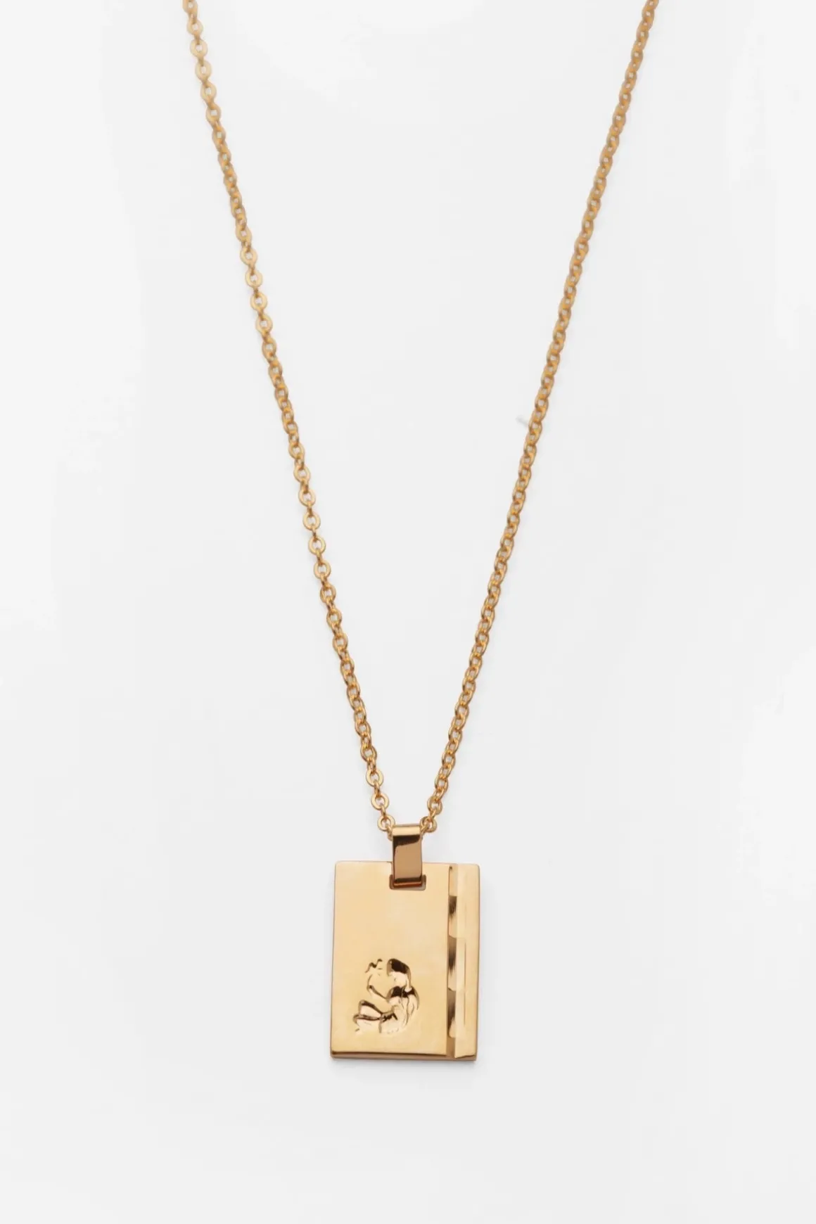 Gold Star Sign Necklace Virgo