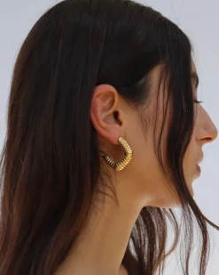 Gregory Earrings in Gold