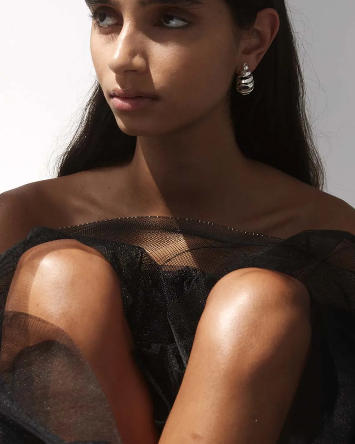 Gwen Earrings in Silver