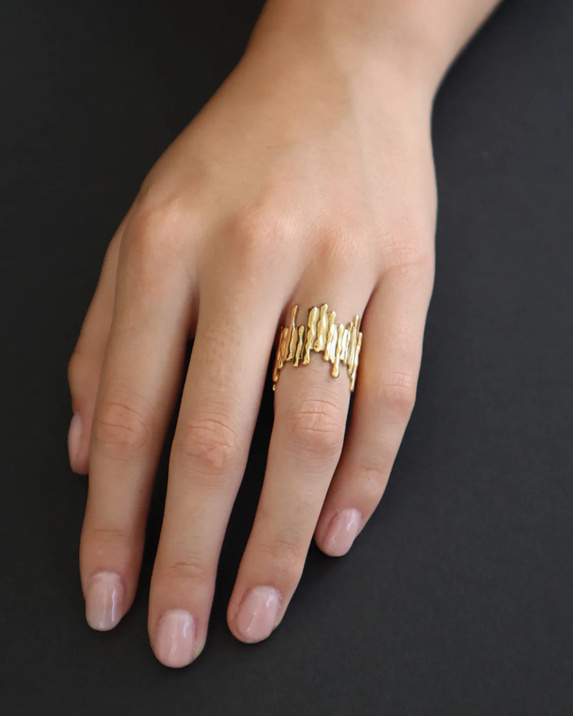 Indira Ring in Gold