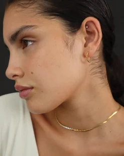 Isolde Huggies in Gold