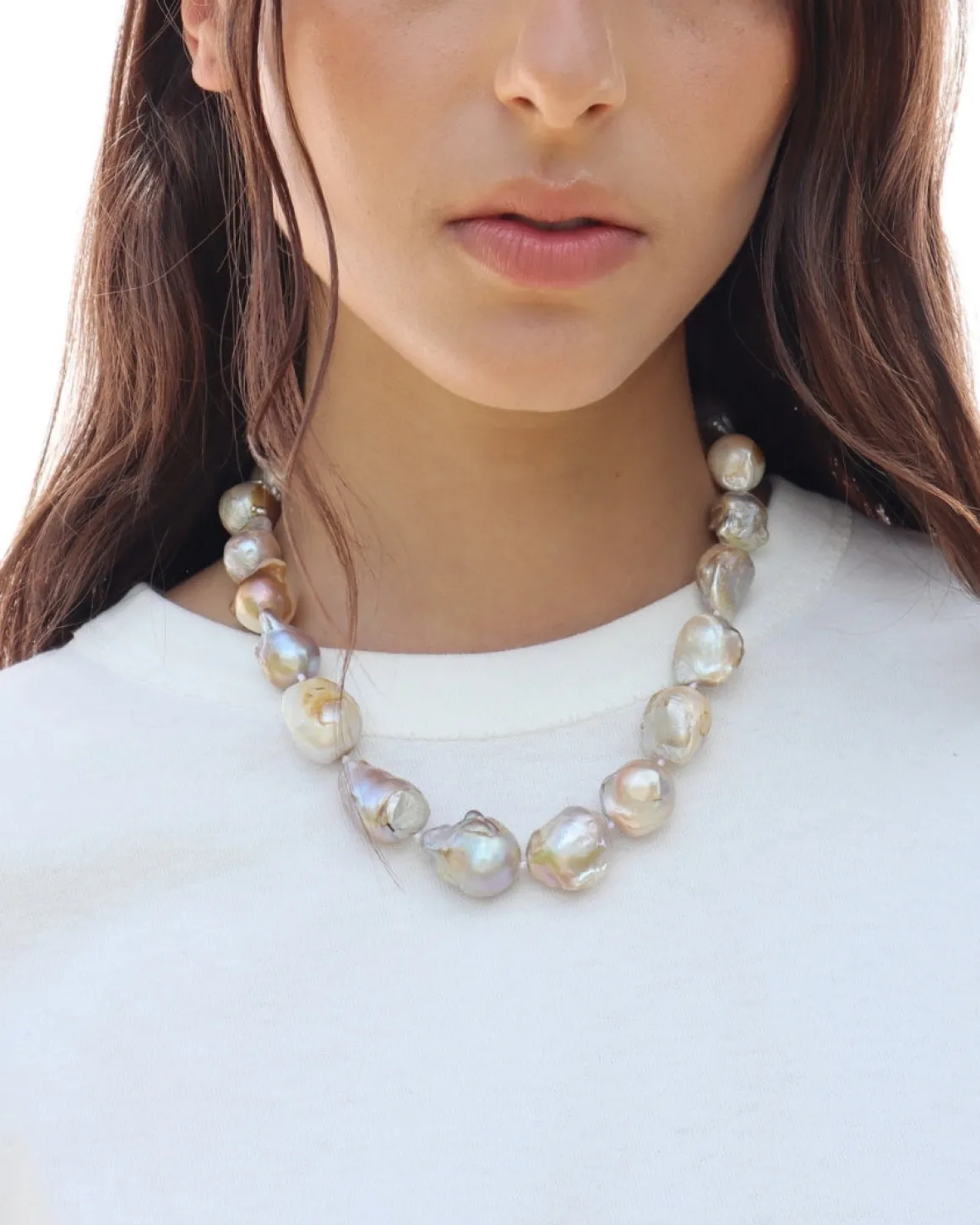 Keshi Strand Pearl Necklace