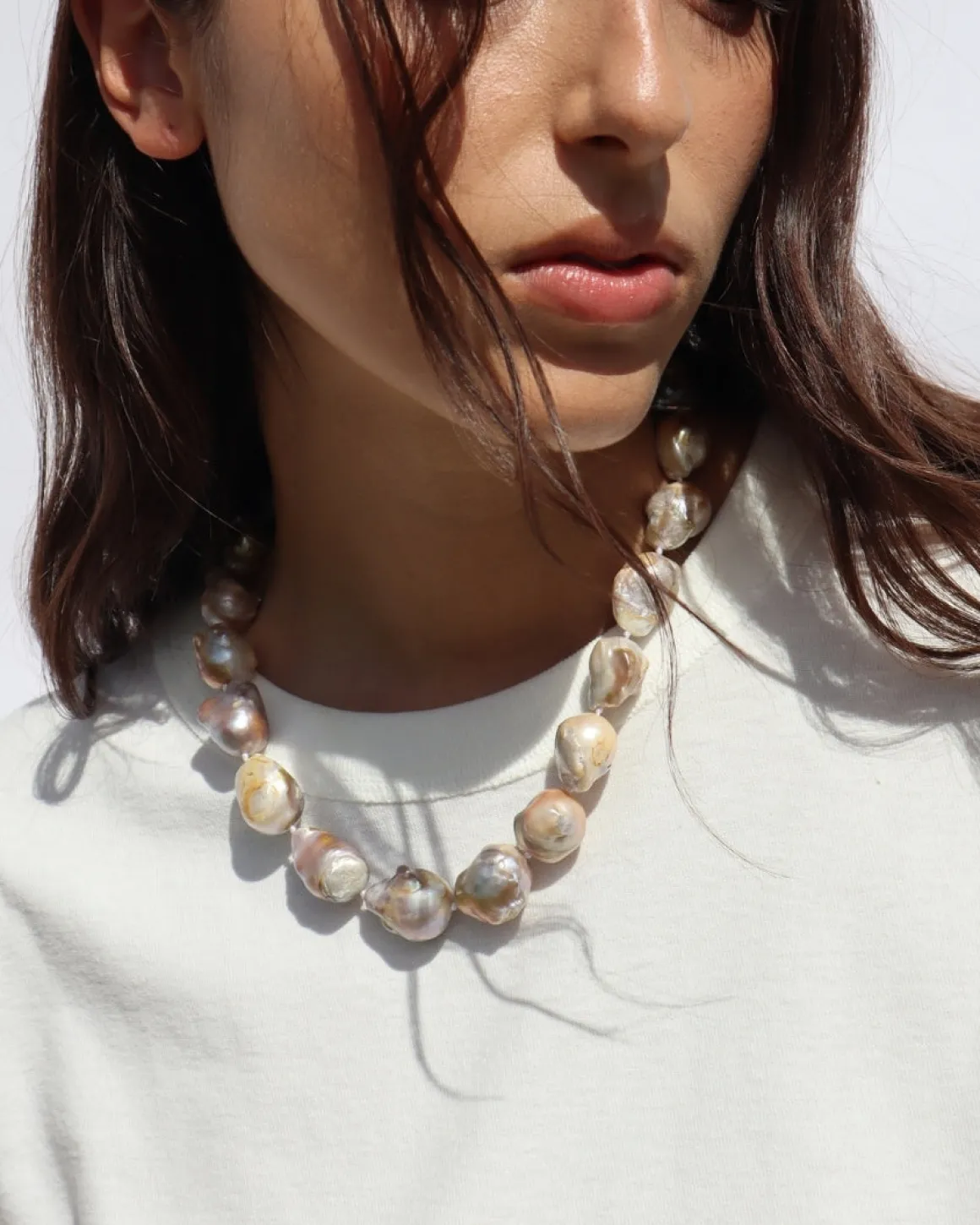 Keshi Strand Pearl Necklace