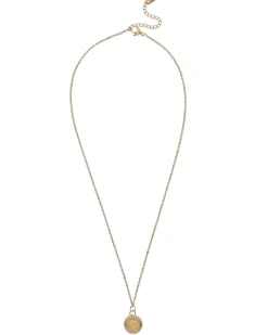 Leo Zodiac Charm Necklace in Gold