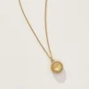 Libra Zodiac Charm Necklace in Gold