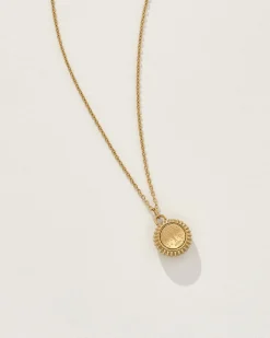 Libra Zodiac Charm Necklace in Gold