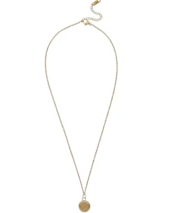 Libra Zodiac Charm Necklace in Gold