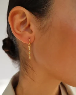 Lilibeth Earrings in Gold/Crystal