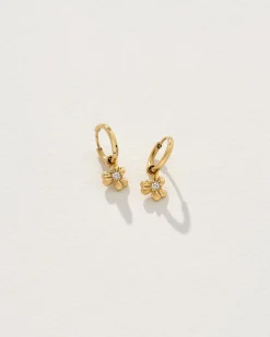 Margie Earrings in Gold/Crystal