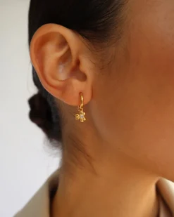 Margie Earrings in Gold/Crystal
