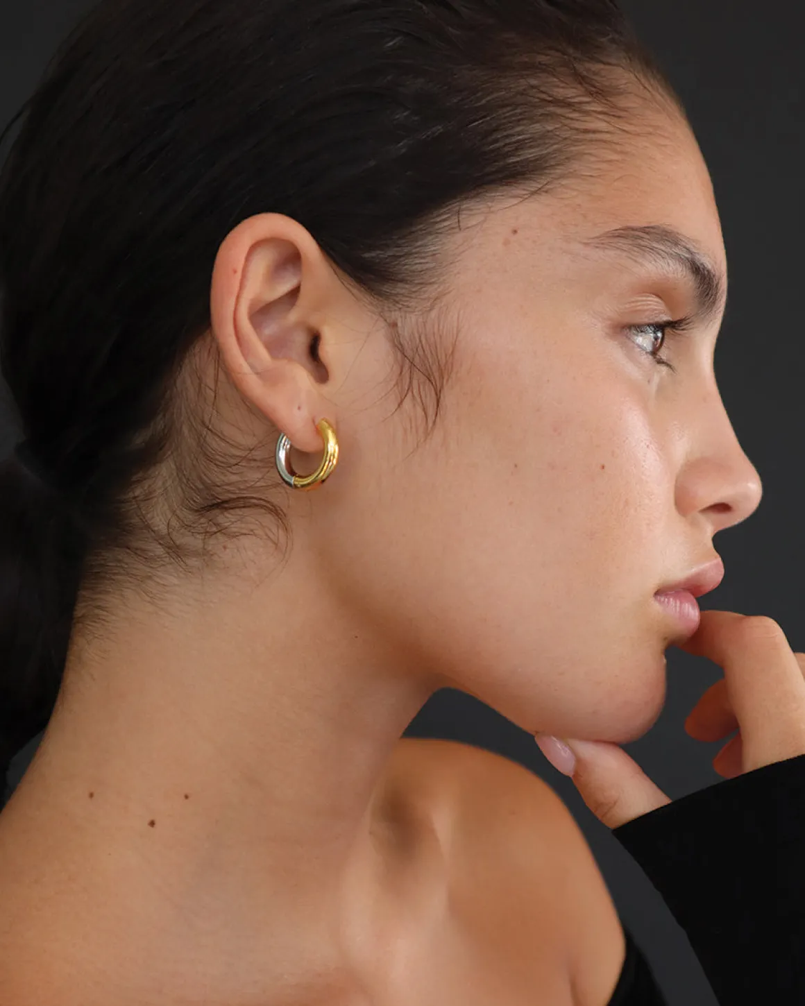 Maris Hoops in Gold u0026 Silver