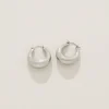 Paloma Hoops in Silver