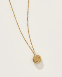 Pisces Zodiac Charm Necklace in Gold