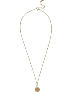 Pisces Zodiac Charm Necklace in Gold