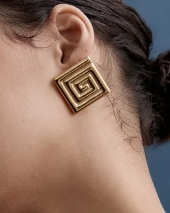 Savannah Earrings in Gold