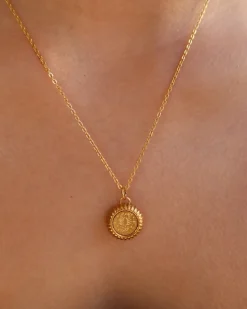 Scorpio Zodiac Charm Necklace in Gold
