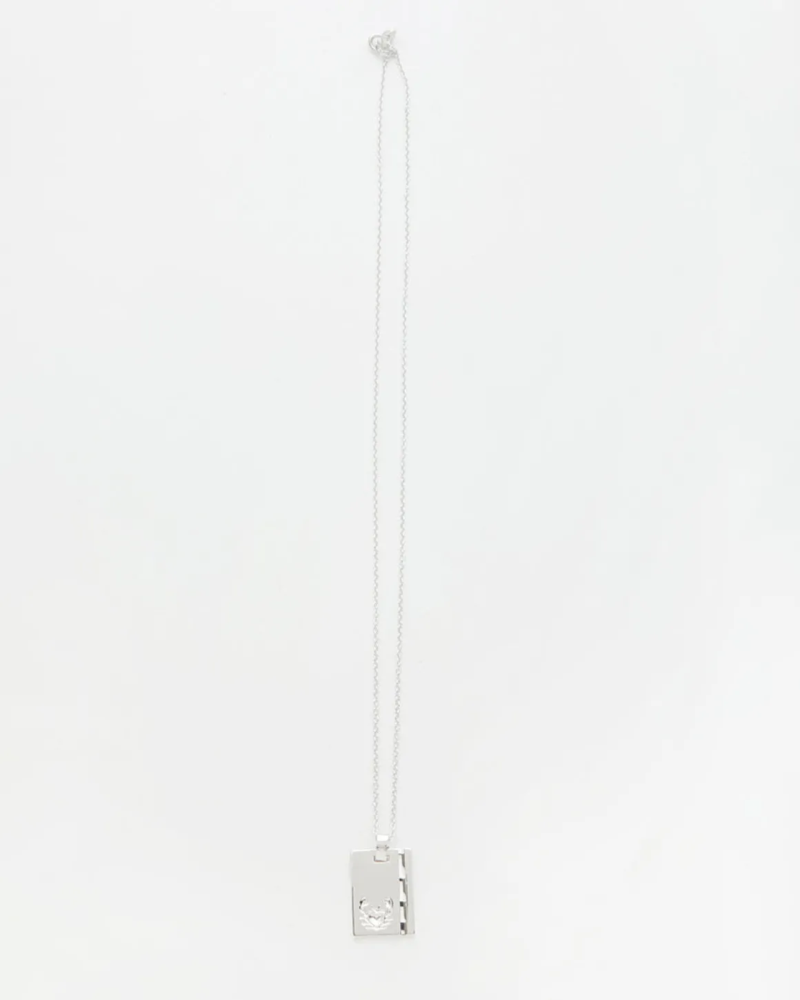 Silver Star Sign Necklace Cancer