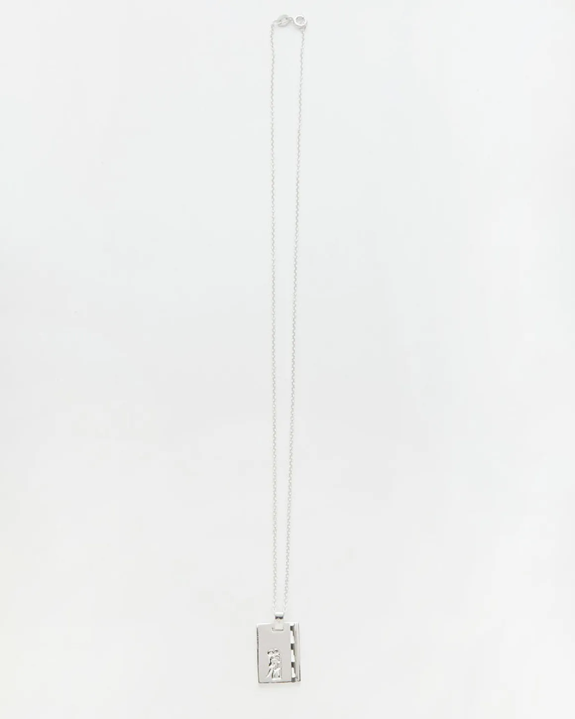 Silver Star Sign Necklace Gemini
