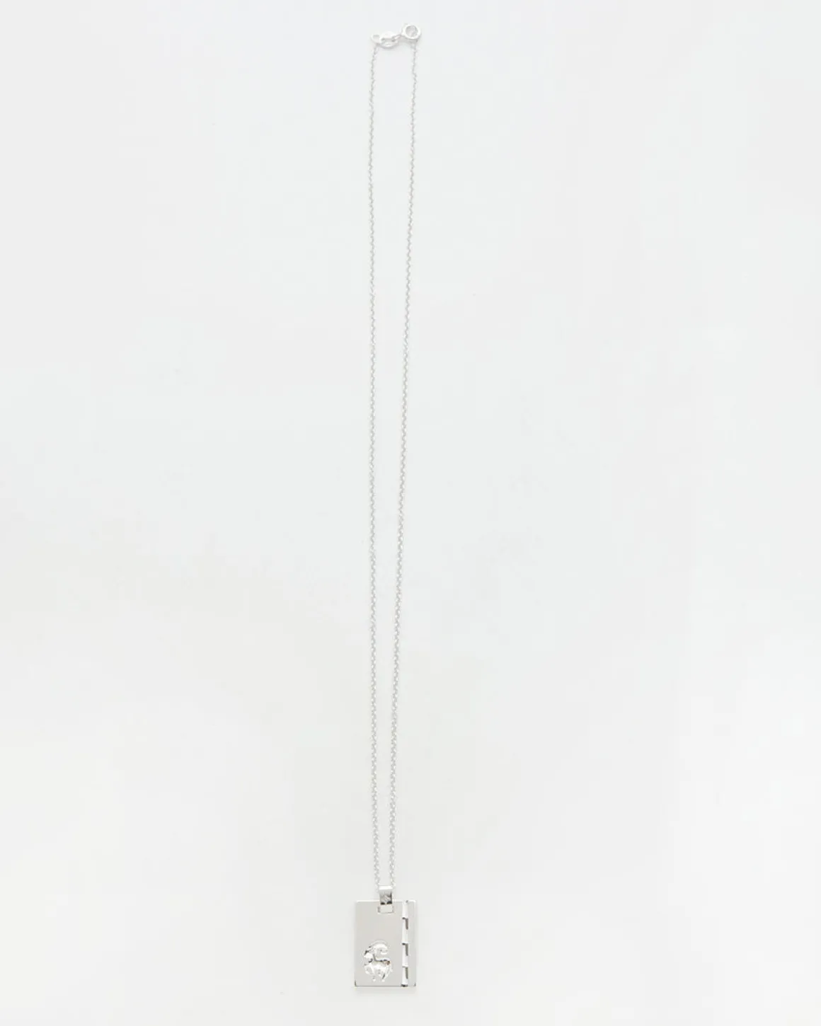 Silver Star Sign Necklace Aries