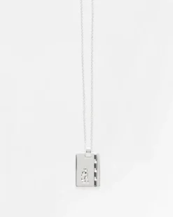 Silver Star Sign Necklace Aquarius