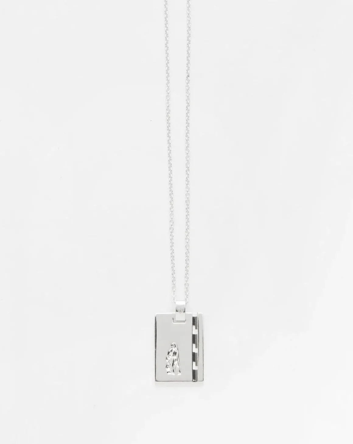 Silver Star Sign Necklace Aquarius