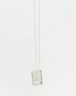 Silver Star Sign Necklace Leo