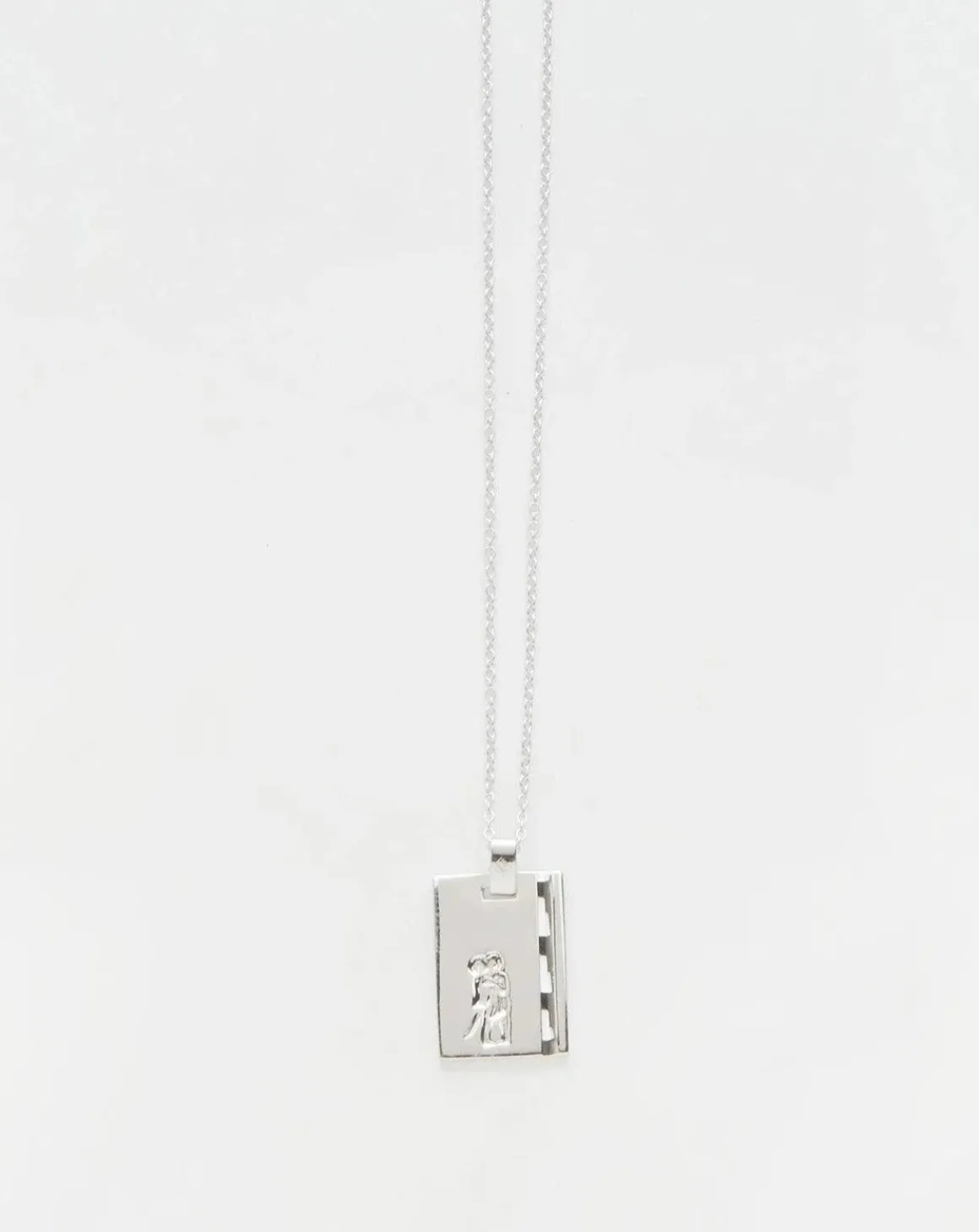 Silver Star Sign Necklace Gemini