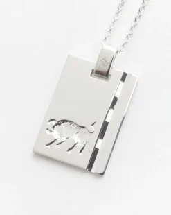 Silver Star Sign Necklace Taurus