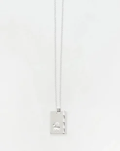 Silver Star Sign Necklace Aries
