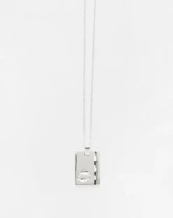 Silver Star Sign Necklace Pisces