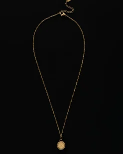 Taurus Zodiac Charm Necklace in Gold