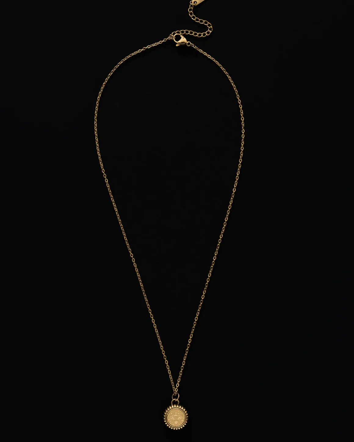 Taurus Zodiac Charm Necklace in Gold