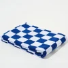 Towel Set Big Check in Cobalt