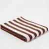 Towel Set Narrow Stripe in Brown