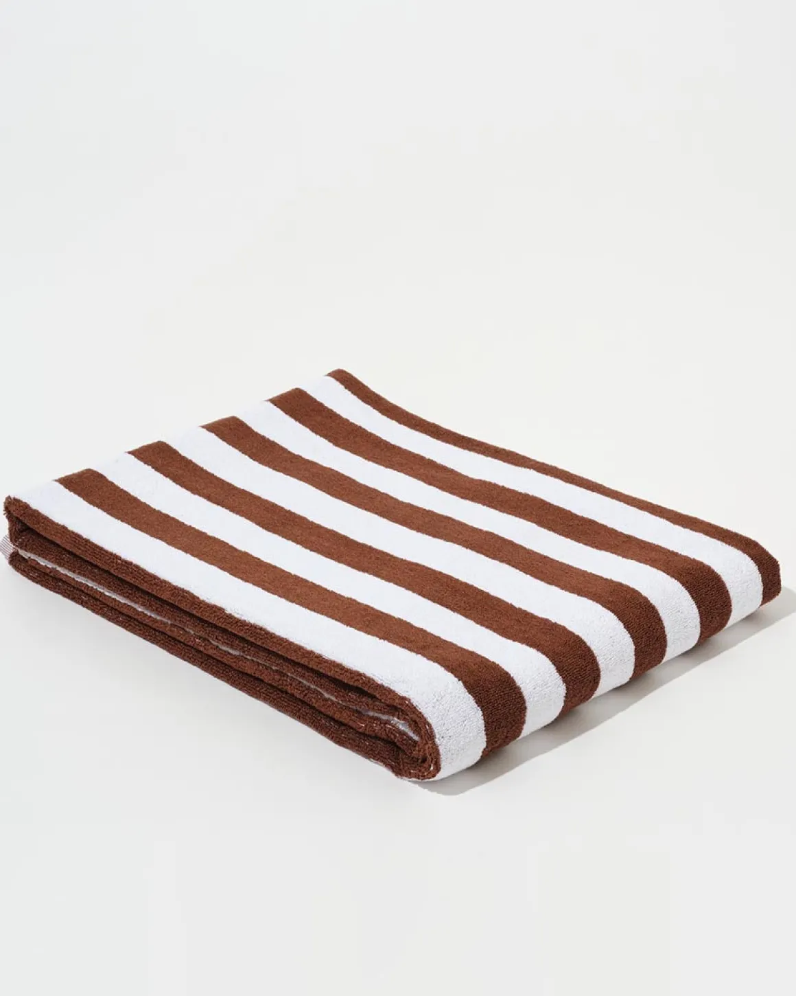 Towel Set Narrow Stripe in Brown