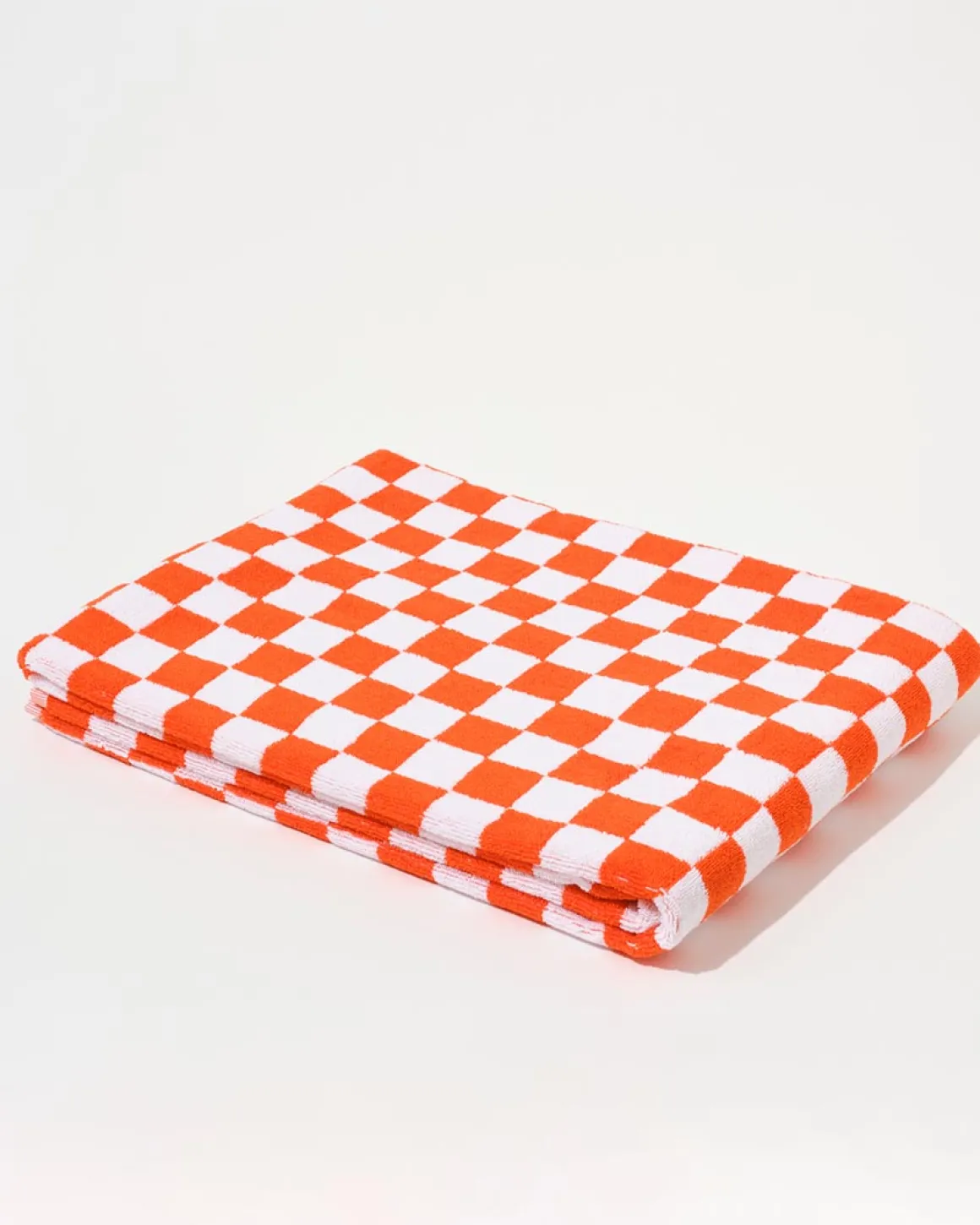 Towel Set Small Check in Orange