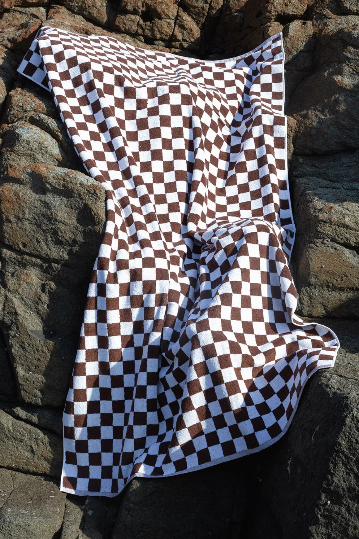 Towel Set Small Check in Brown