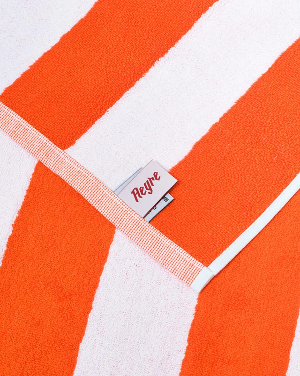 Towel Set Wide Stripe in Orange