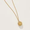 Virgo Zodiac Charm Necklace in Gold