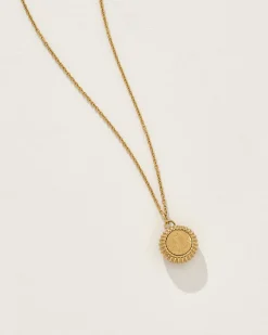 Virgo Zodiac Charm Necklace in Gold