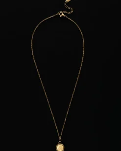Virgo Zodiac Charm Necklace in Gold