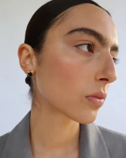 Waylon Earrings in Gold/Black
