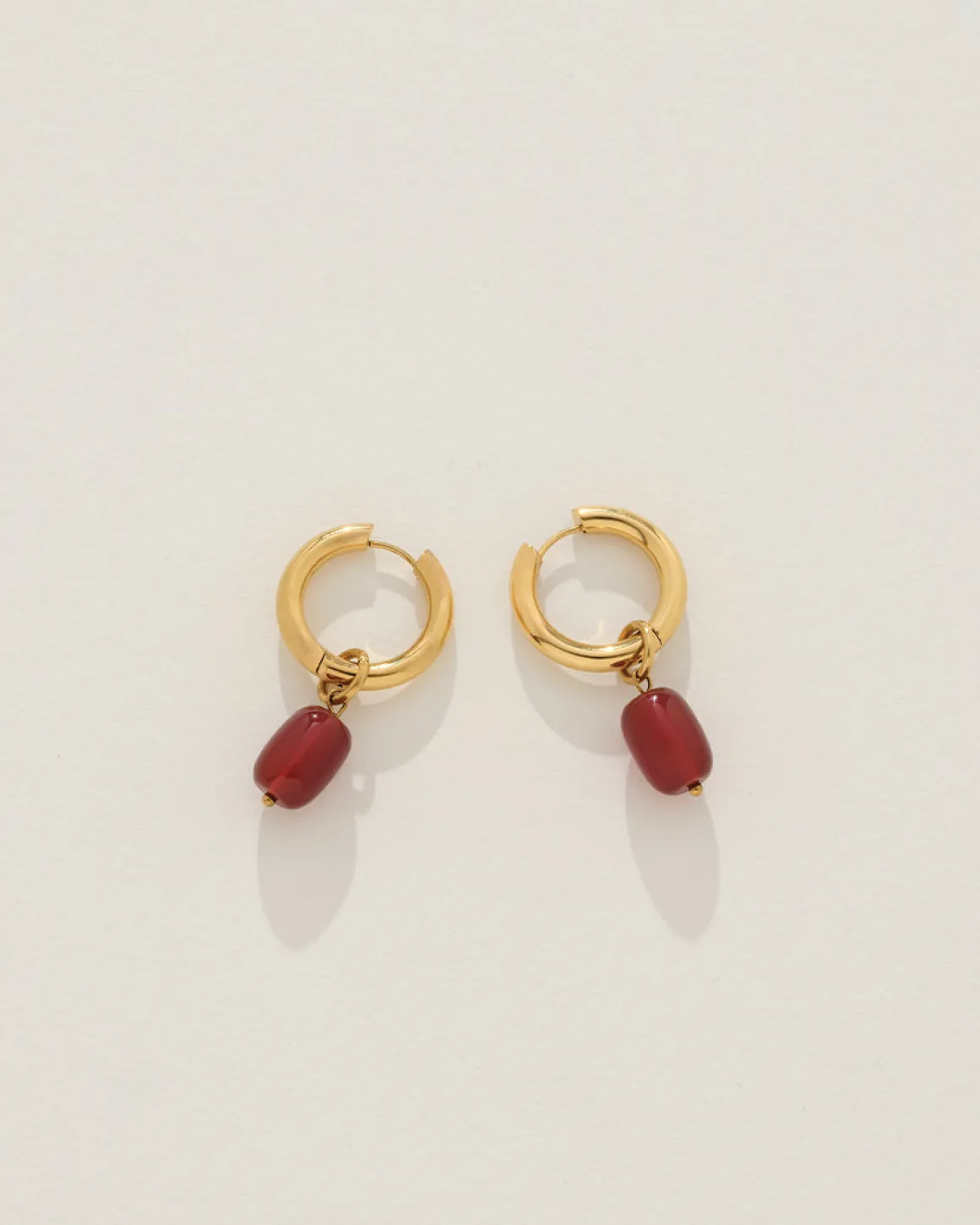 Zaya Hoops in Gold u0026 Red